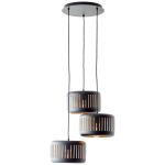 Brilliant Tyas Pendellampa Metall Svart Guld | 520mm - Passande för 3x E27