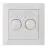 EcoDim Dimmerknapp DUO GIRA/JUNG/Merten incl. Rotary Lock Platta