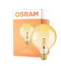 Osram Vintage 1906 LED E27 Globe Filament Guld 125mm 7W 650lm - 824 Extra Varm Vit | Ersättare 40W