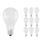 Flerpack 10x Ledvance Classic LED E27 Päron Matt 19W 2452lm - 827 Extra Varm Vit | Ersättare 150W