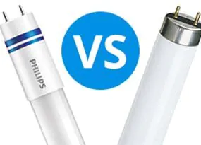 LED lysr&ouml;r vs fluorescerande lysr&ouml;r