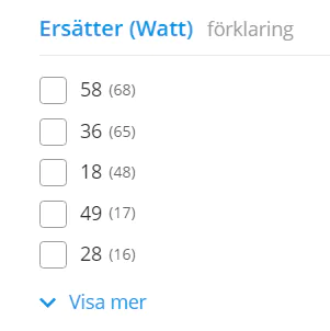 Filter Ers&auml;tter (Watt)
